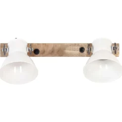 vidaXL Wandlamp industrieel E27 45x25 cm wit