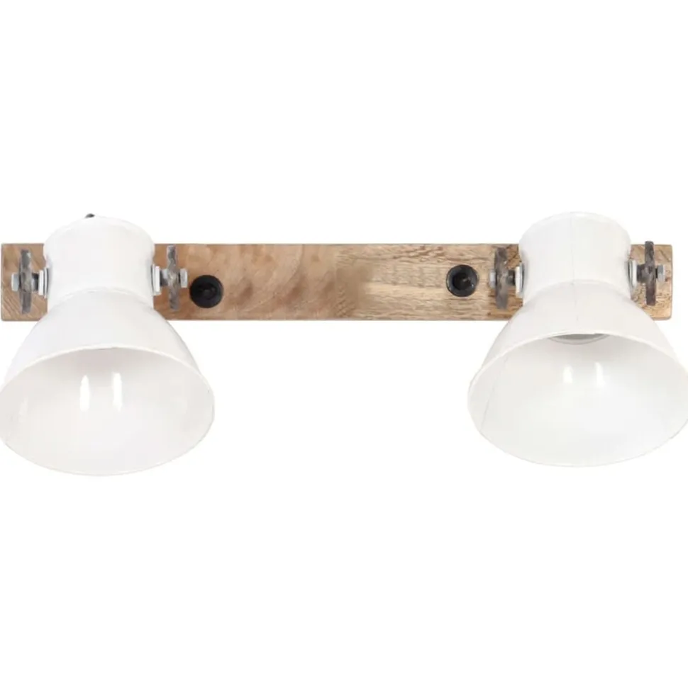 vidaXL Wandlamp industrieel E27 45x25 cm wit