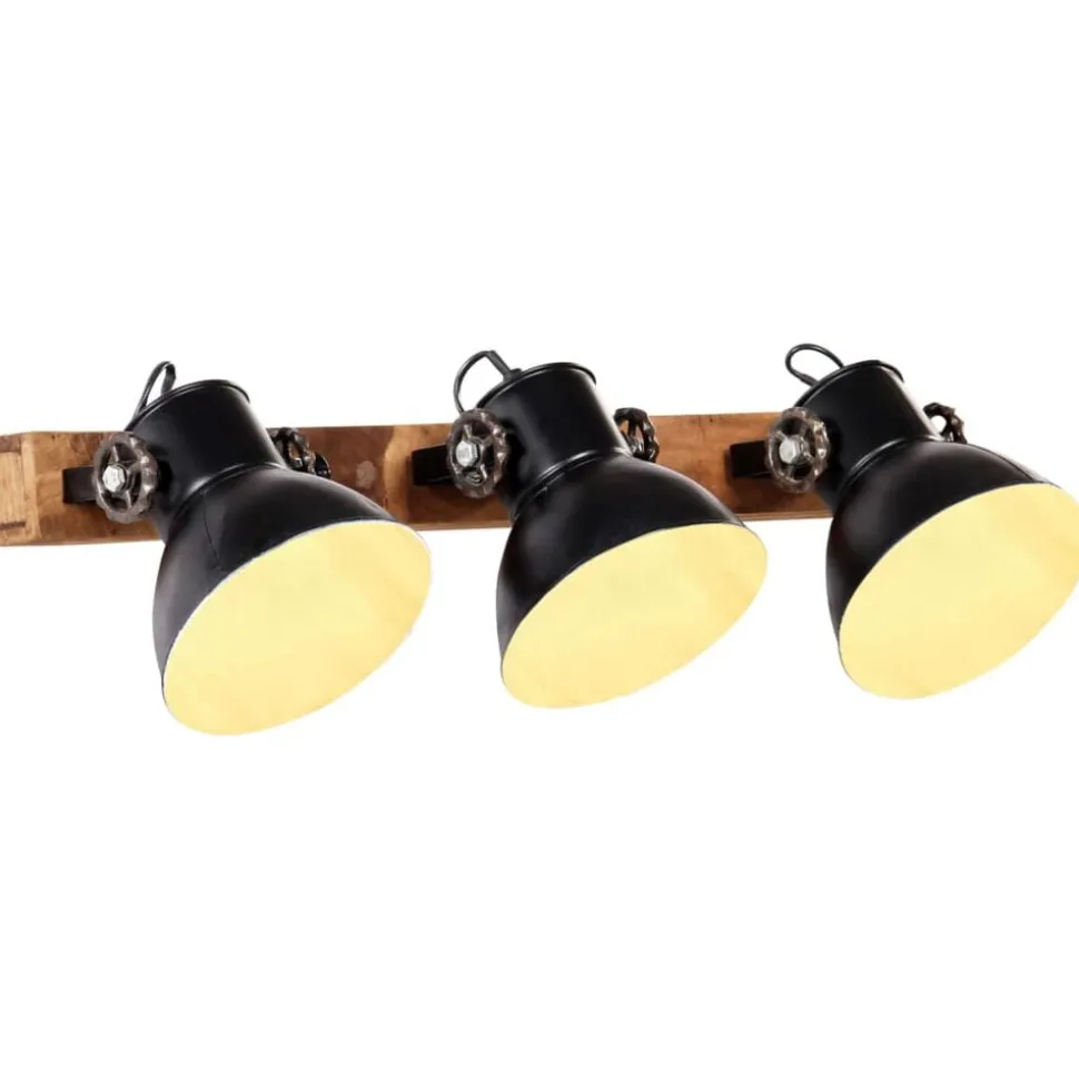 vidaXL Wandlamp industrieel E27 65x25 cm zwart