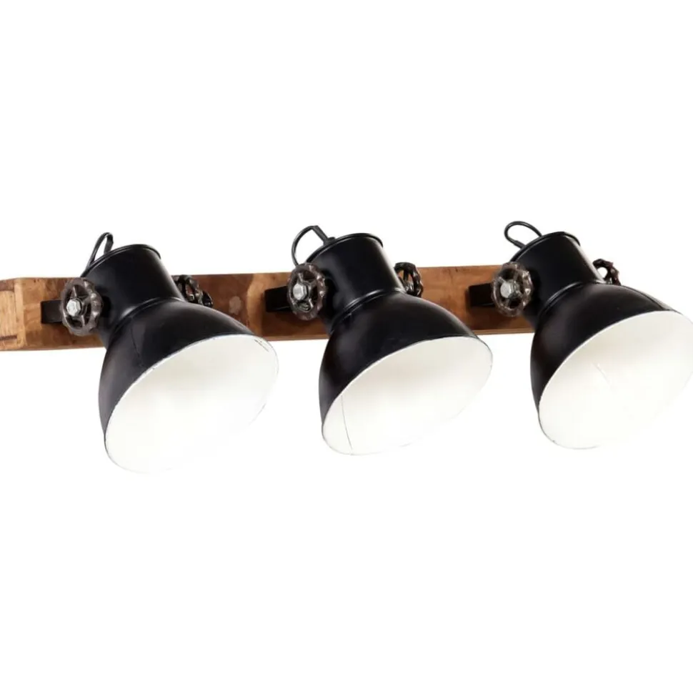 vidaXL Wandlamp industrieel E27 65x25 cm zwart