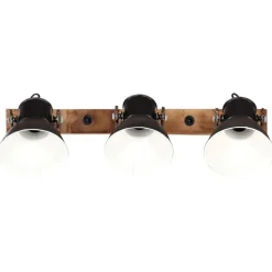 vidaXL Wandlamp industrieel E27 65x25 cm zwart