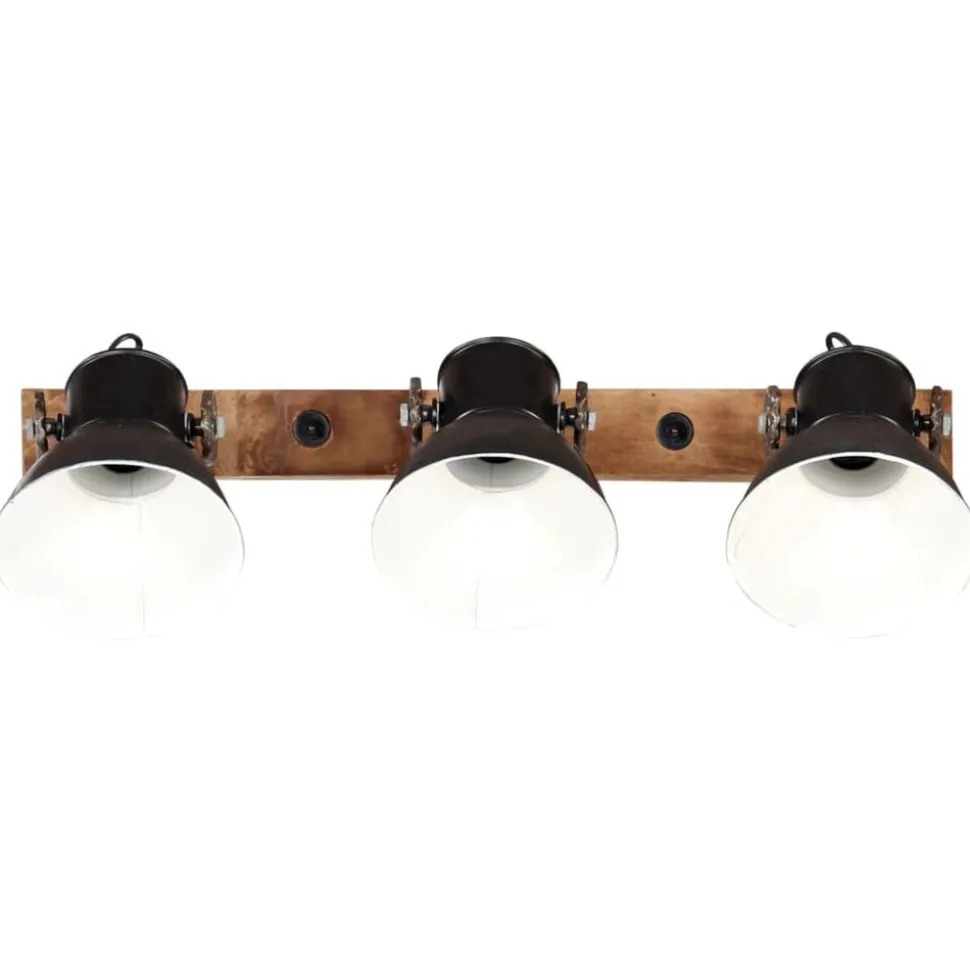 vidaXL Wandlamp industrieel E27 65x25 cm zwart