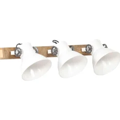 vidaXL Wandlamp industrieel E27 65x25 cm wit