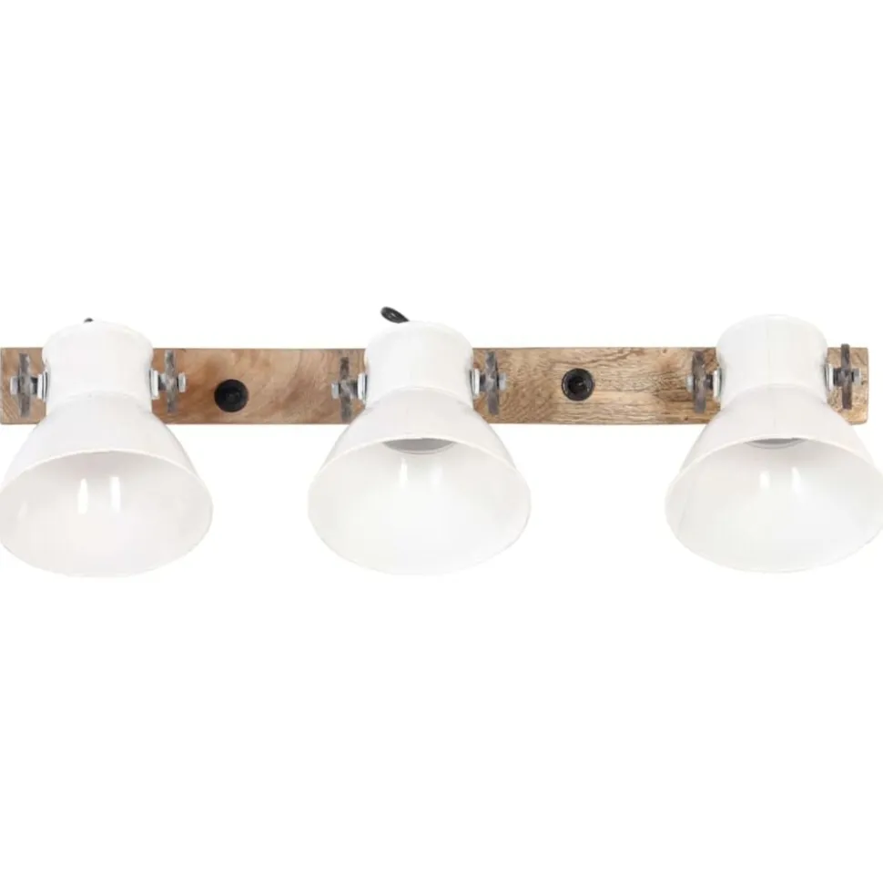 vidaXL Wandlamp industrieel E27 65x25 cm wit
