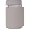 vidaXL Wandlamp voor buiten halfrond grijs aluminium
