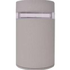 vidaXL Wandlamp voor buiten halfrond grijs aluminium