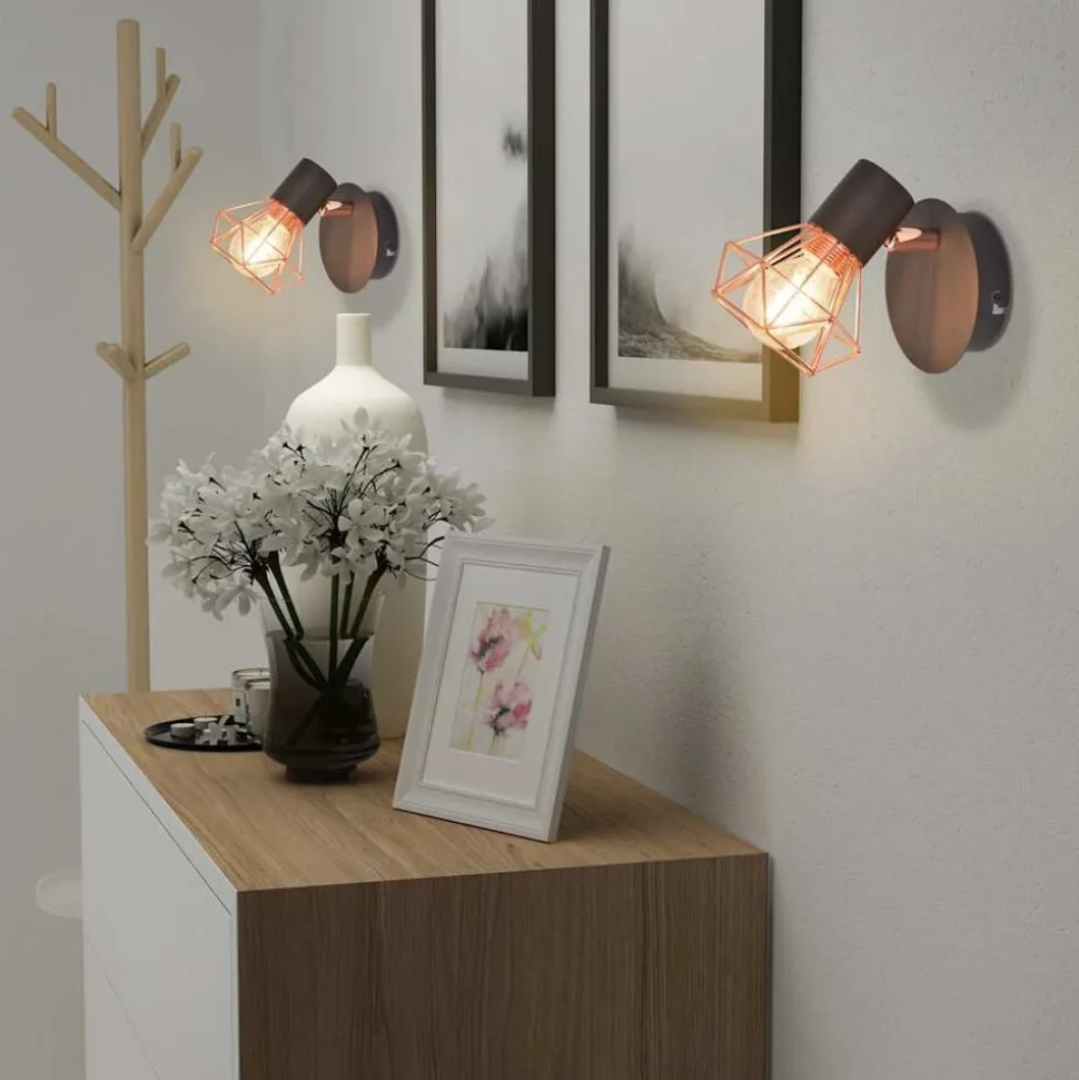 vidaXL Wandlampen 2 st met LED 8 W