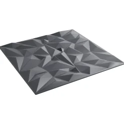 vidaXL Wandpanelen 24 pcs Amethist Grijs 50 x 50 cm XPS Schuim