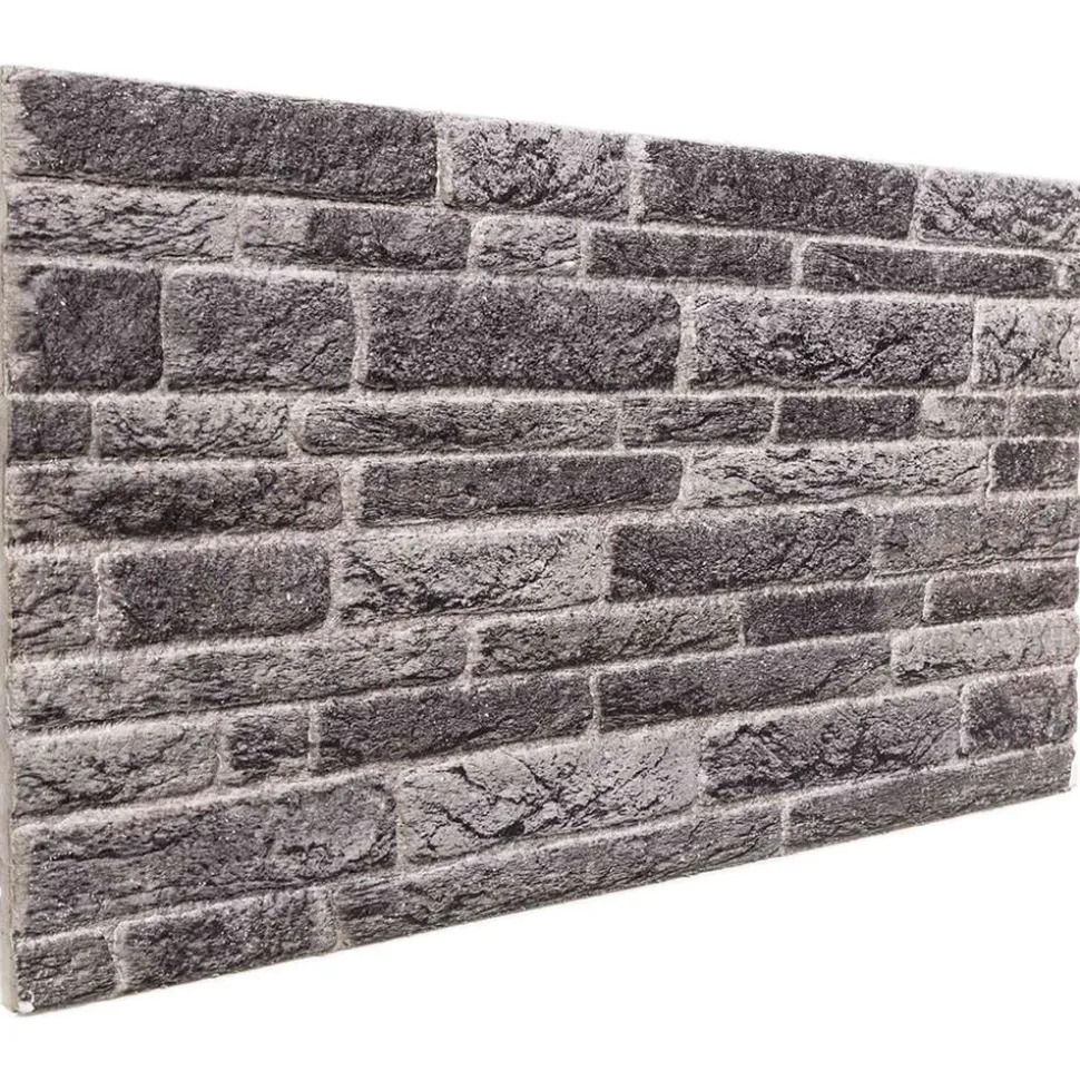 vidaXL Wandpanelen 10 pcs Antracietkleurig 100 x 50 cm EPS-schuim