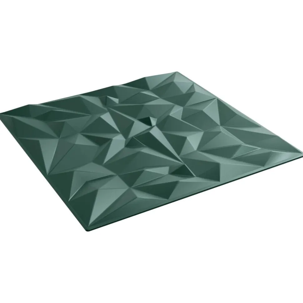 vidaXL Wandpanelen 12 pcs Amethist Groen 50 x 50 cm XPS Schuim