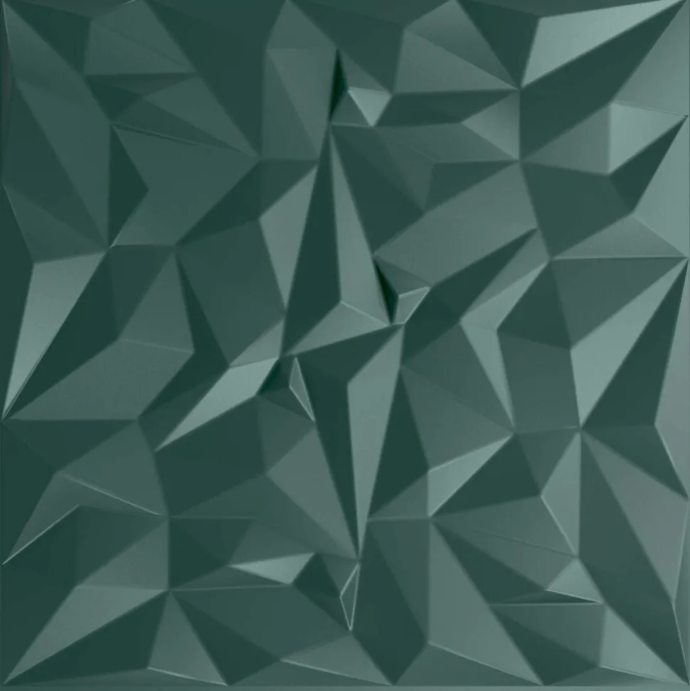 vidaXL Wandpanelen 12 pcs Amethist Groen 50 x 50 cm XPS Schuim