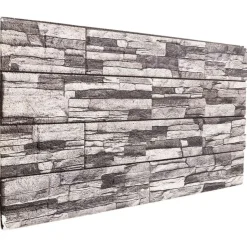 vidaXL Wandpanelen 10 pcs Donkergrijs en lichtgrijs 100 x 50 cm