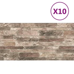 vidaXL Wandpanelen 10 pcs Multikleur 100 x 50 cm EPS-schuim