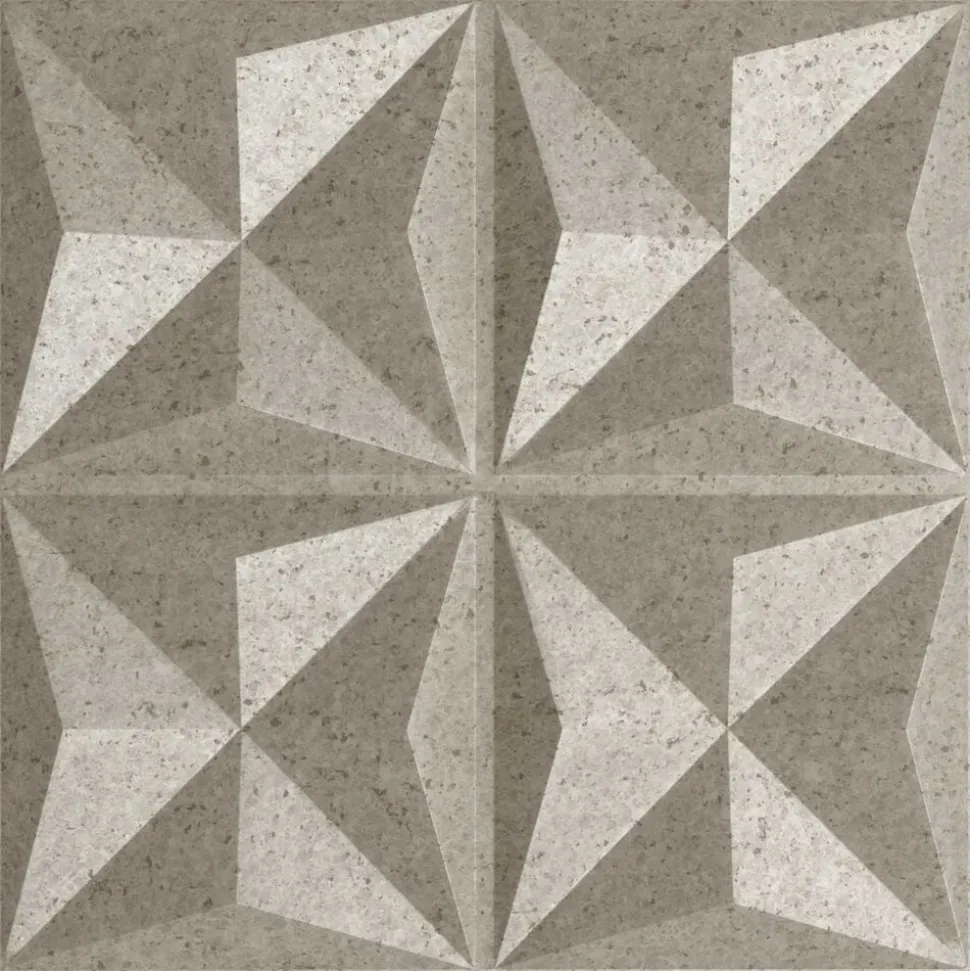 vidaXL Wandpanelen 24 pcs Origami Beton 50 x 50 cm XPS Schuim