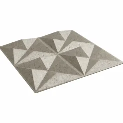 vidaXL Wandpanelen 12 pcs Origami Beton 50 x 50 cm XPS Schuim