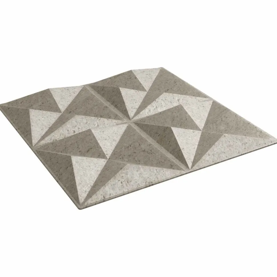 vidaXL Wandpanelen 12 pcs Origami Beton 50 x 50 cm XPS Schuim