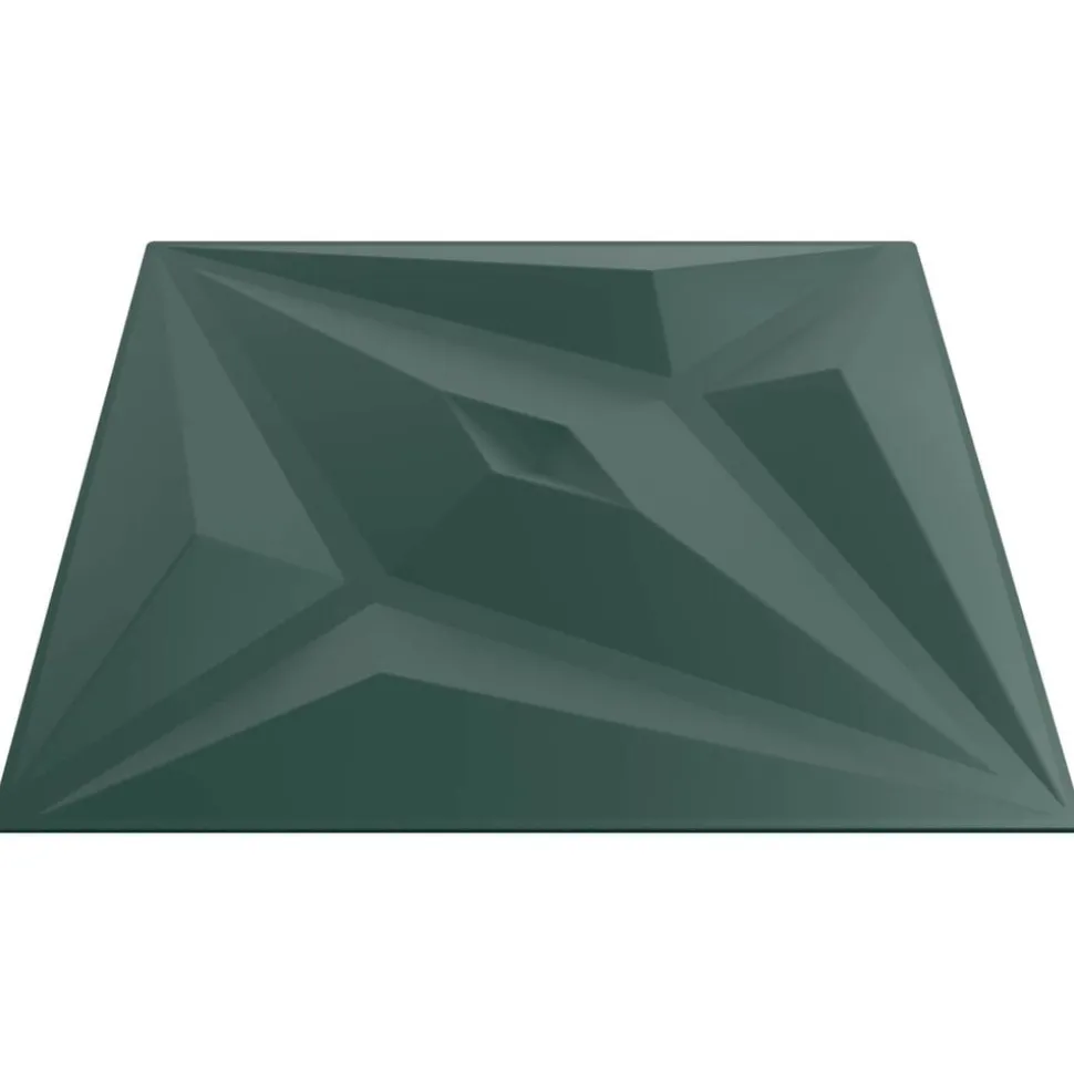 vidaXL Wandpanelen Ster 12 pcs Ster Groen 50 x 50 cm XPS Schuim
