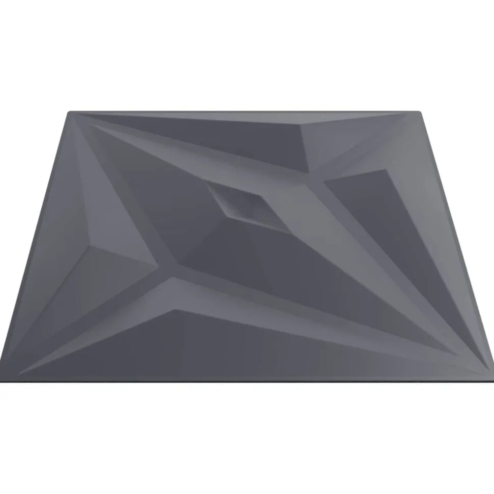 vidaXL Wandpanelen Ster 24 pcs Ster Grijs 50 x 50 cm XPS Schuim
