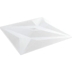 vidaXL Wandpanelen Ster 12 pcs Witte Ster 50 x 50 cm XPS Schuim