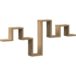 vidaXL Wandplank Wandgemonteerd Artisan Eiken 104.5 x 43 x 10 cm
