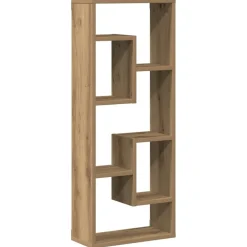 vidaXL Wandplank 36x16x90 cm bewerkt hout artisanaal eikenkleurig