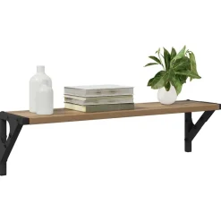 vidaXL Wandplanken 2 pcs Artisan Eiken 60 x 15 x 15,5 cm Bewerkt hout