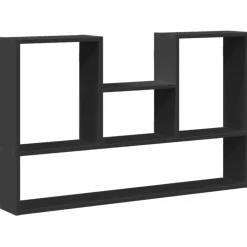 vidaXL Wandschap 99x15x60 cm bewerkt hout zwart