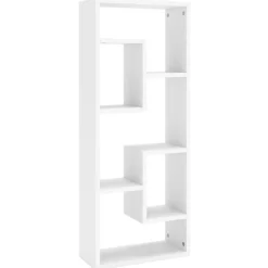 vidaXL Wandschap 36x16x90 cm bewerkt hout wit