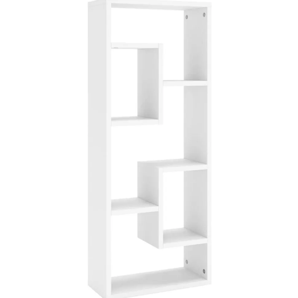 vidaXL Wandschap 36x16x90 cm bewerkt hout wit