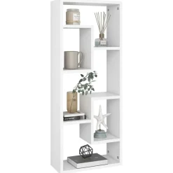 vidaXL Wandschap 36x16x90 cm bewerkt hout wit