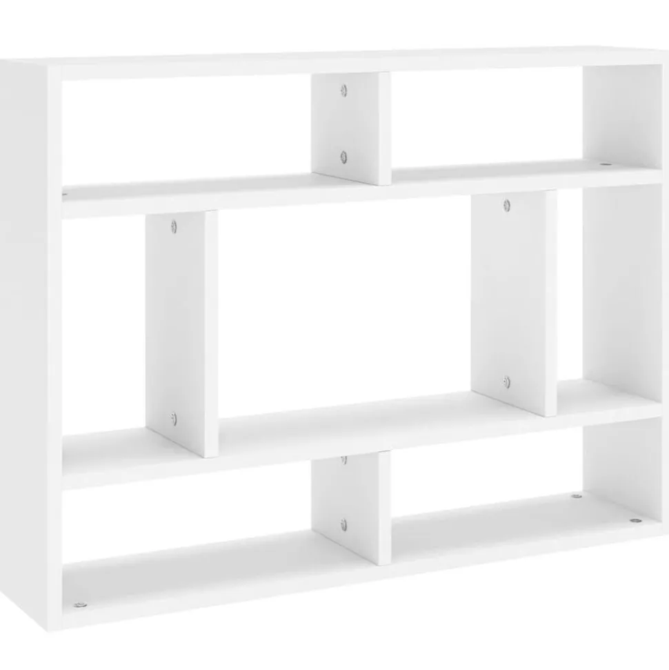 vidaXL Wandschap 75x16x55 cm bewerkt hout wit