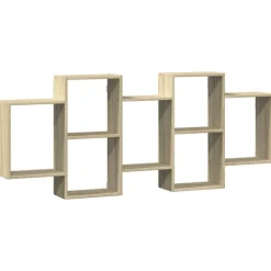 vidaXL Wandschap 159x18x65 cm bewerkt hout sonoma eikenkleurig