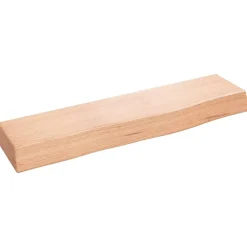 vidaXL Wandschap 40x10x4 cm behandeld massief eikenhout lichtbruin