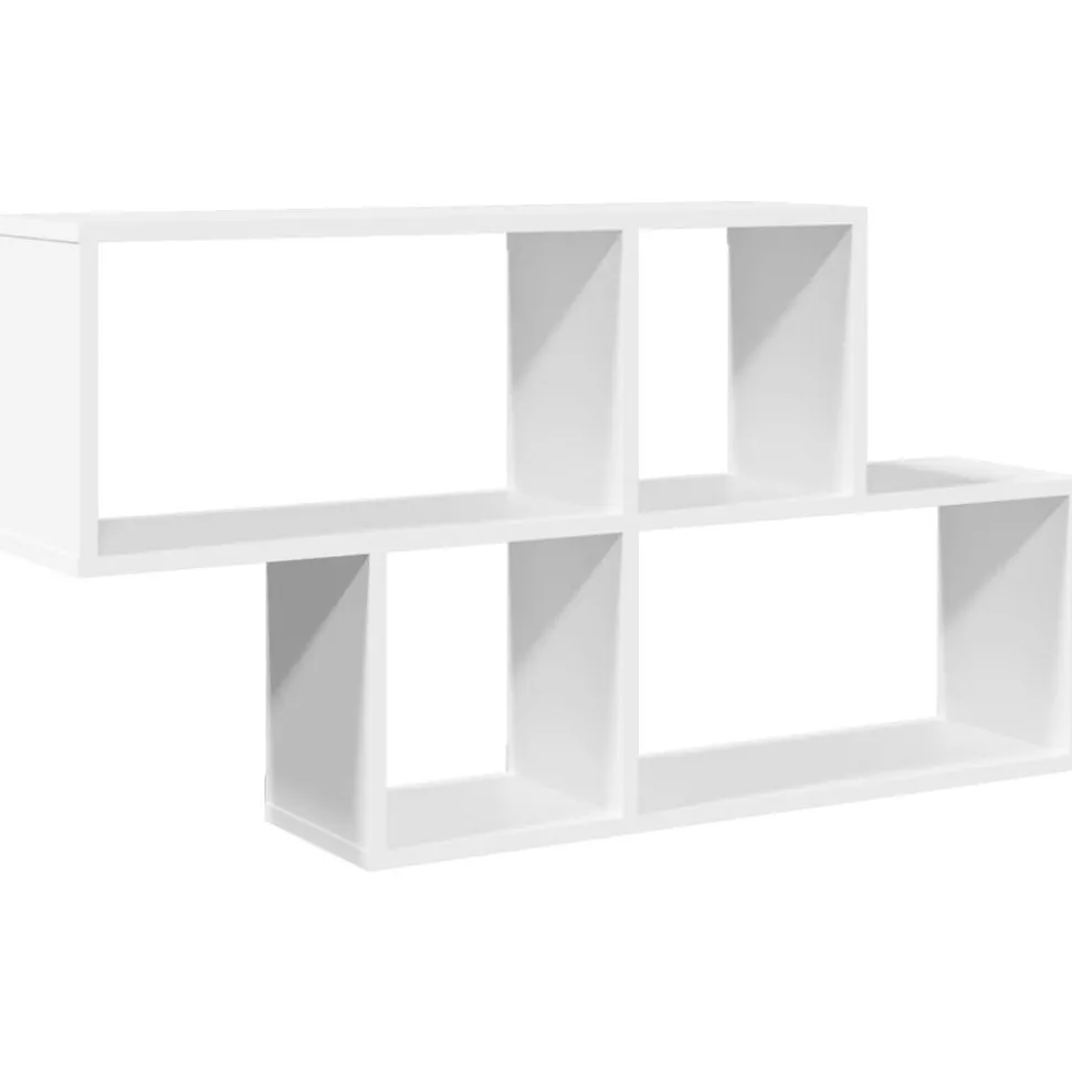 vidaXL Wandschap 100x20x53 cm bewerkt hout wit