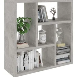 vidaXL Wandschap 45,1x16x45,1 cm bewerkt hout betongrijs
