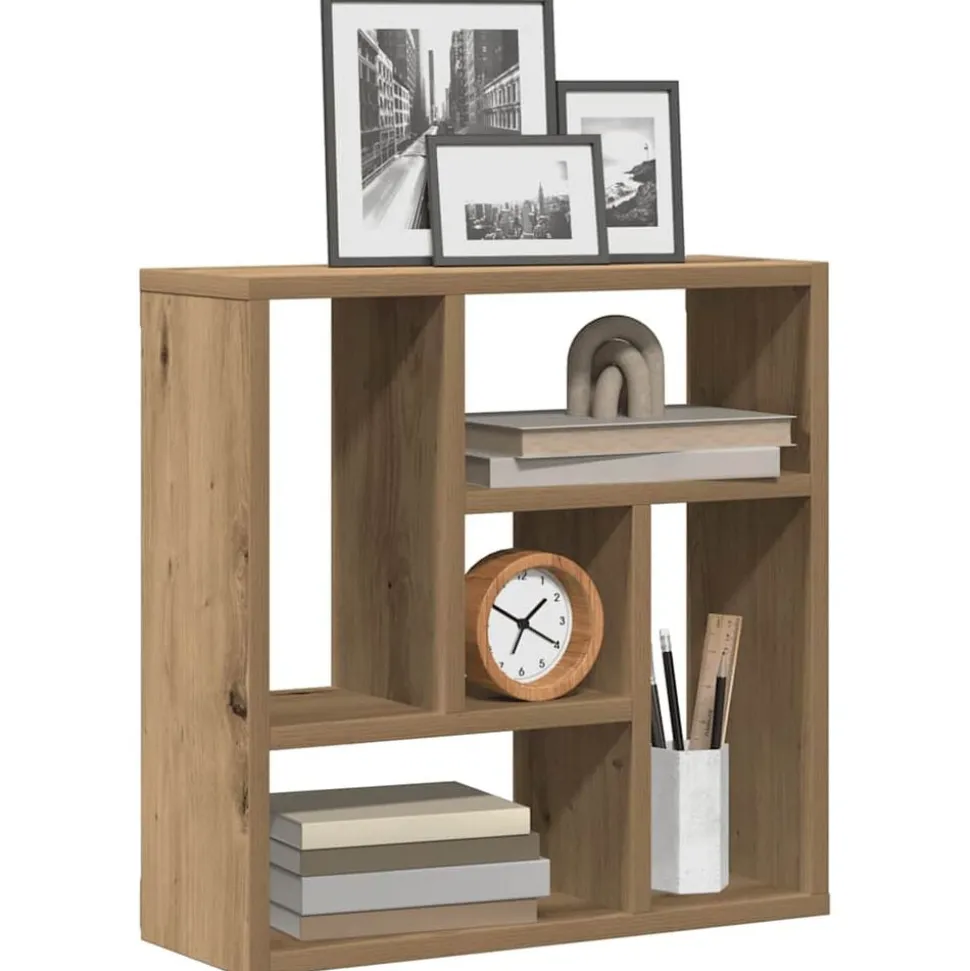 vidaXL Wandschap 45x16x45 cm bewerkt hout artisanaal eikenkleurig