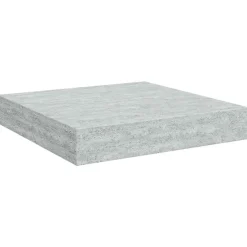 vidaXL Wandschap zwevend 23x23,5x3,8 cm MDF betongrijs