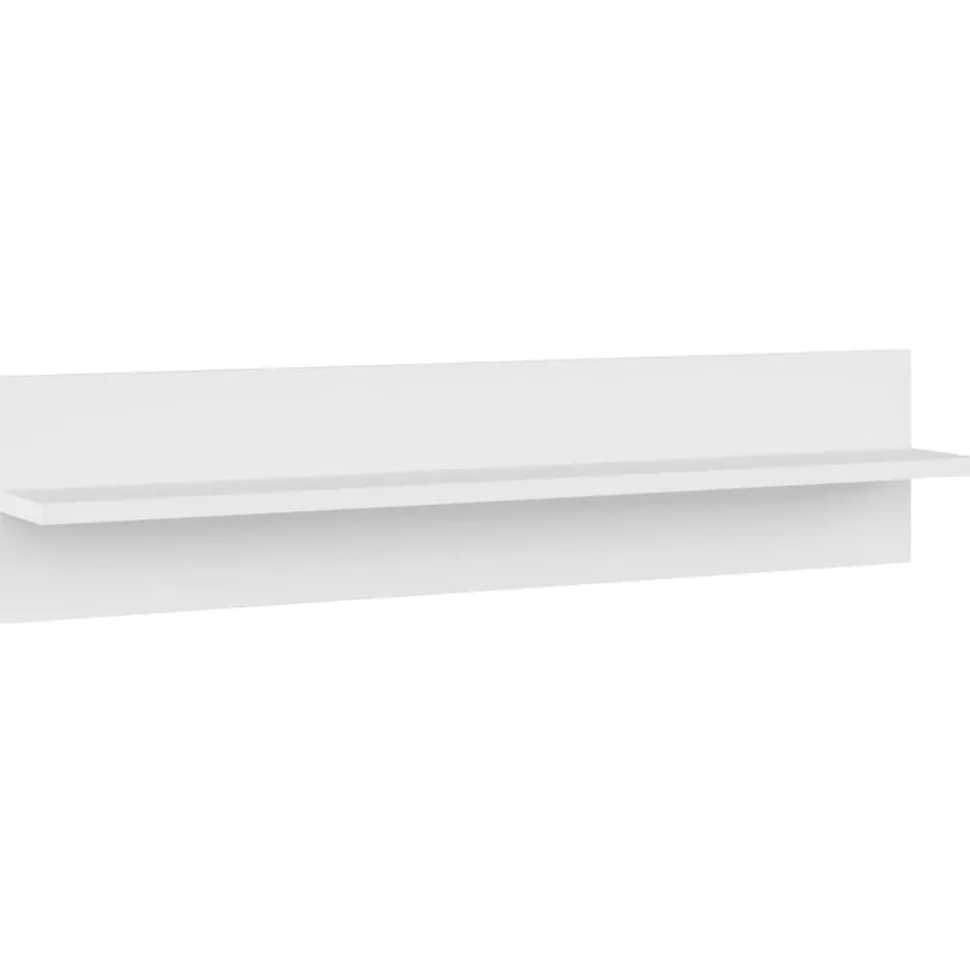 vidaXL Wandschappen 2 st 80x11,5x18 cm bewerkt hout wit