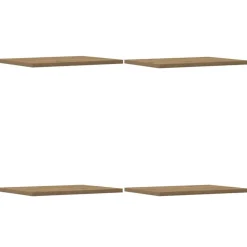 vidaXL Wandschappen 4 st 40x30x1,5 cm bewerkt hout artisanaal eiken