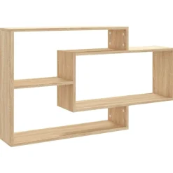 vidaXL Wandschappen 104x20x58,5 cm bewerkt hout sonoma eikenkleurig