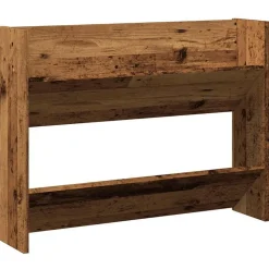 vidaXL Wandschoenenkast 80x18x60 cm bewerkt hout oud houtkleurig