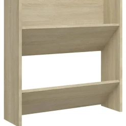 vidaXL Wandschoenenkast 60x18x60 cm spaanplaat sonoma eikenkleurig