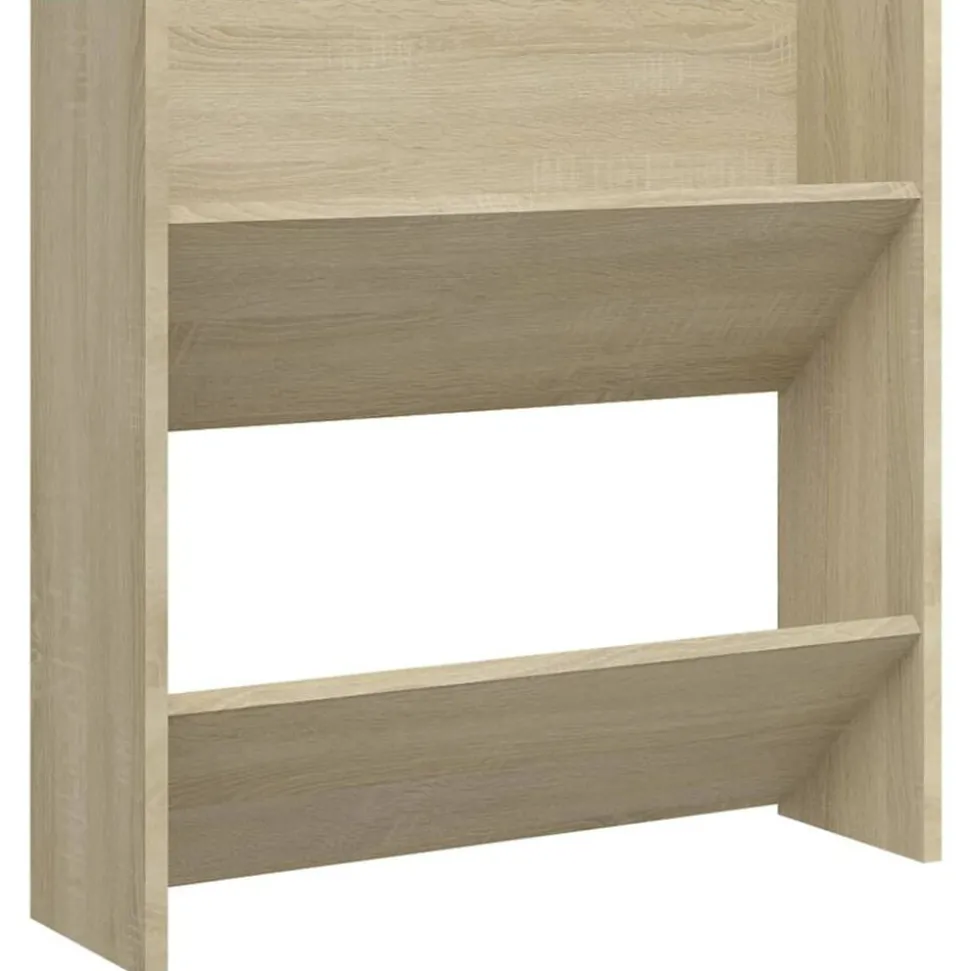 vidaXL Wandschoenenkast 60x18x60 cm spaanplaat sonoma eikenkleurig