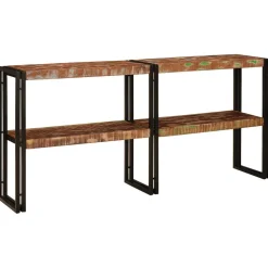 vidaXL Wandtafel Multikleur 160 x 33 x 75 cm Massief Gerecycled Hout
