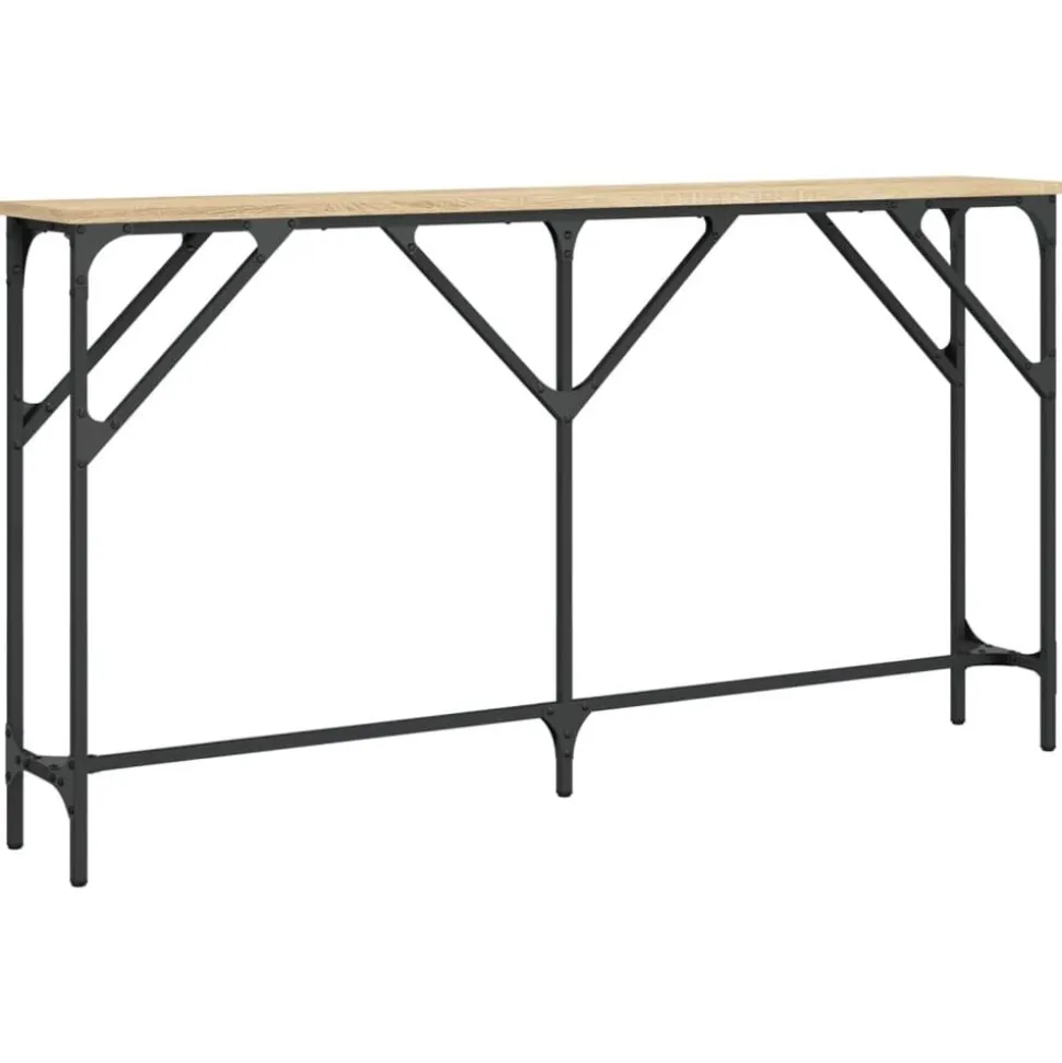 vidaXL Wandtafel 140x23x75 cm bewerkt hout sonoma eikenkleurig