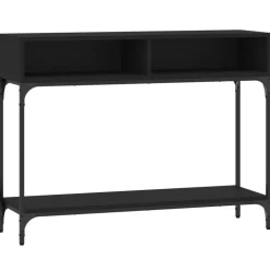 vidaXL Wandtafel 100x30,5x75 cm bewerkt hout zwart