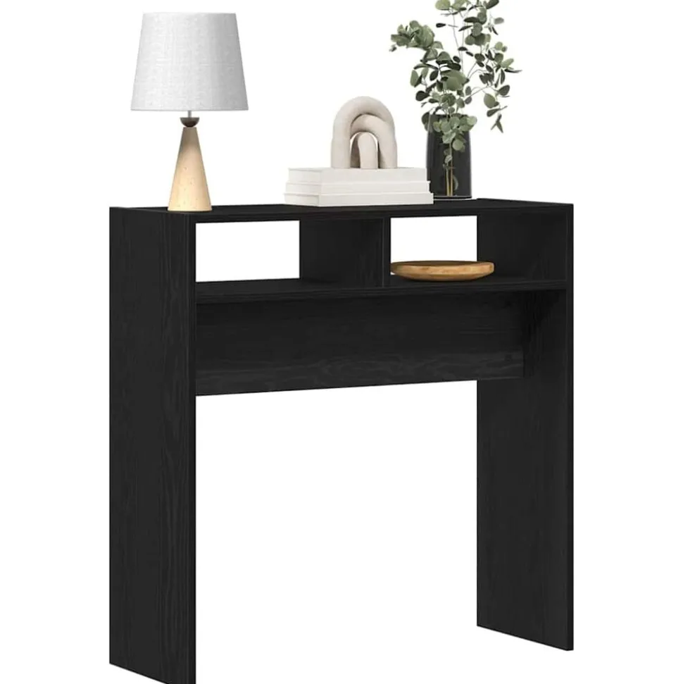 vidaXL Wandtafel 78x30x80 cm bewerkt hout wit