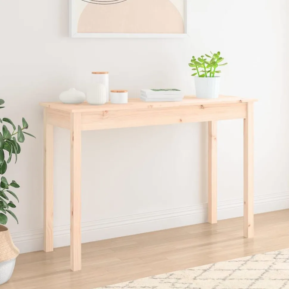 vidaXL Wandtafel 110x40x75 cm massief grenenhout