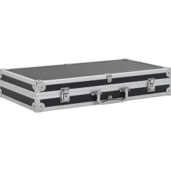 vidaXL Wapenkoffer aluminium ABS zwart