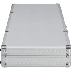 vidaXL Wapenkoffer 118x38x12 aluminium zilverkleurig